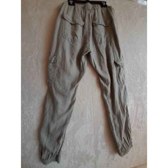 C & C California Size Medium 100% Linen Casual Beach Vacation Summer Pants - Picture 4 of 11